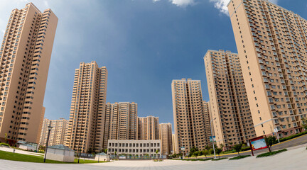 A high-rise residential area in a city