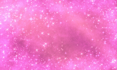 bright shiny pink background starry with many stars and shine