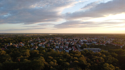 Blick von oben auf Dessau-Ziebigk, Sachsen-Anhalt, Deutschland 2020