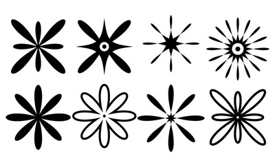 Fototapeta na wymiar Geometrische Blumen