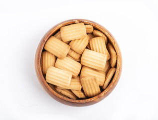 Baby cookies on isolated background. Clipping path.