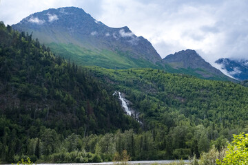 Water from the Organ Glacier feeds the Eagle River in dramatic fashion