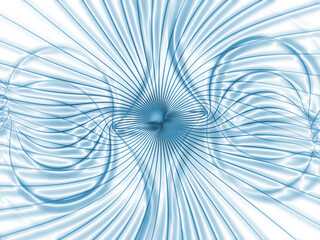 Obraz premium Abstract Line Pattern on White