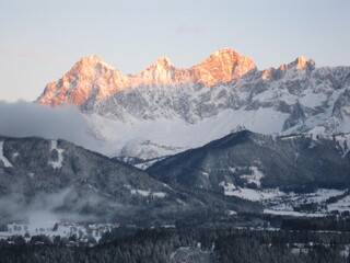 Fototapeta premium mountains in the snow