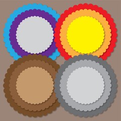 color full circle background