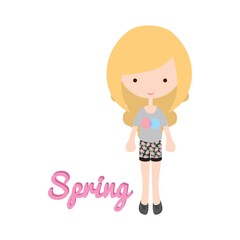 girl's fashion in spring