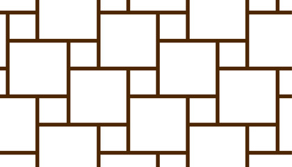 Brown square grid pattern vector