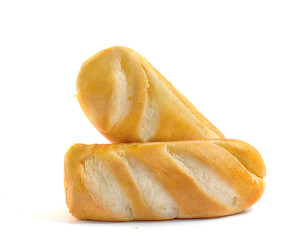 fresh sweet tea breads on a white background
