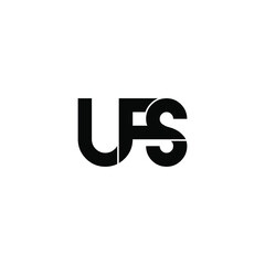 ufs letter original monogram logo design