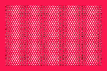 White rectangular dot pattern on red background