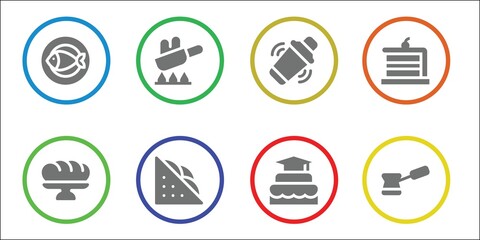 restaurant icon set