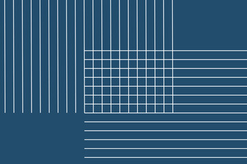 White perpendicular parallel grid line pattern on a navy blue background vector - obrazy, fototapety, plakaty