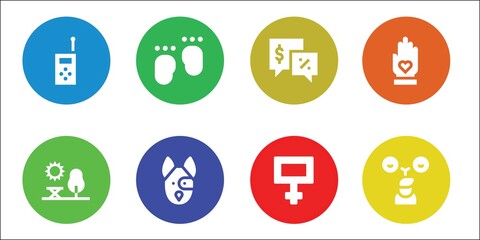 Modern Simple Set of two Vector filled Icons