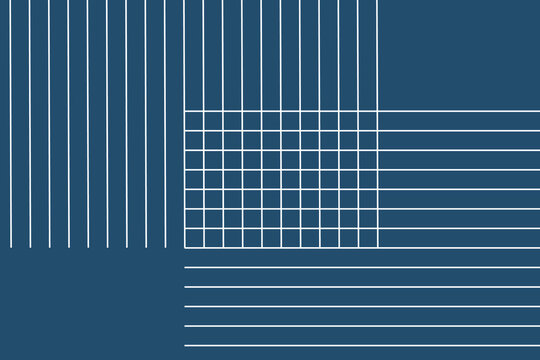 White perpendicular parallel grid line pattern on a navy blue background vector