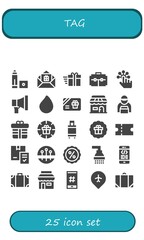 tag icon set