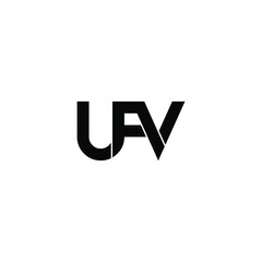 ufv letter original monogram logo design