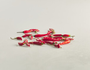 Obraz na płótnie Canvas Red chili pepper on white background