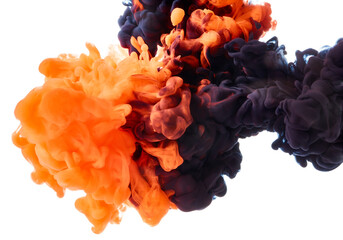 Abstract color paint in water