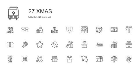 xmas icons set