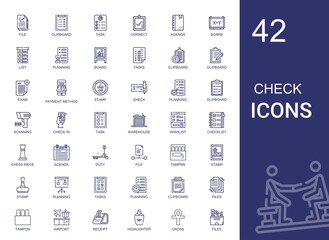 check icons set
