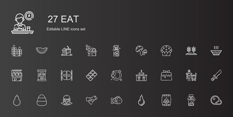 eat icons set