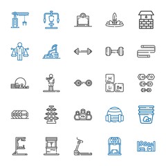 weight icons set