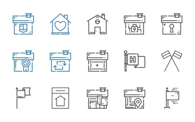 Fototapeta premium state icons set