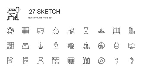 sketch icons set