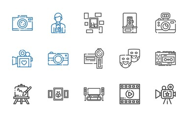 film icons set