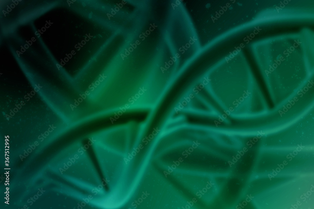 Wall mural 3d render of dna structure, abstract background