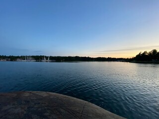 Sunsets in Italy and Sweden at Summer