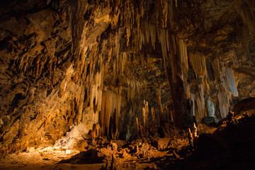 stalactites and stalagmites