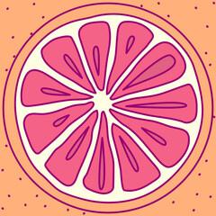 vector template cute fruit. print for disposable tableware