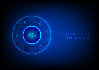 The concept of 5G network, high-speed mobile Internet, new generation networks. Business, modern technology, internet and networking concept