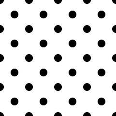 vector black white seamless pattern polka dot