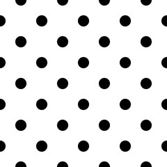 vector black white seamless pattern polka dot