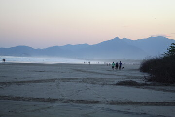 sunset on the beach