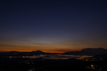 Fototapeta na wymiar Boka Kotorska at night