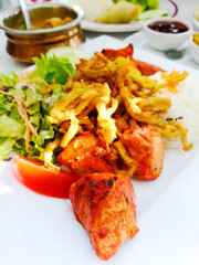 Indian food chicken Tikka Grill Flavor