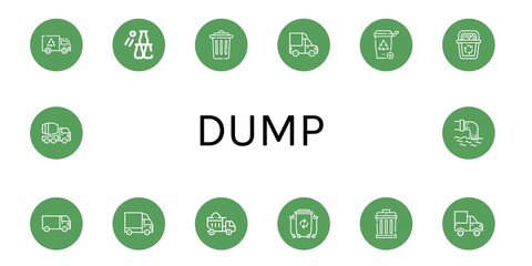 dump simple icons set