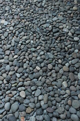 Gravel gray rock background texture. Abstract gravel background. - Image