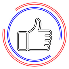 approved sign - thumb up symbol, ok approval