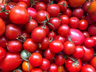 pile of cherry tomatoes as a background