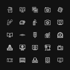 Fototapeta na wymiar Editable 25 electronics icons for web and mobile