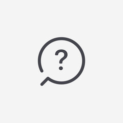 Question icon. Help button symbol modern, simple, vector, icon for website design, mobile app, ui. Vector Illustration