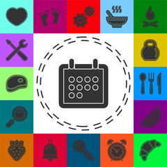 vector calendar event reminder, web year