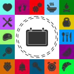 vector calendar event reminder, web year