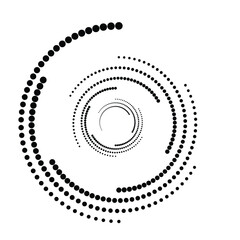Halftone dots in circle form. round logo . vector dotted frame . design element