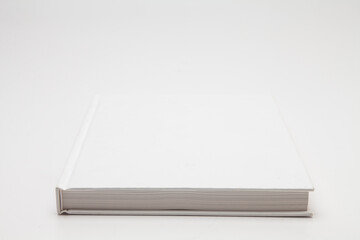 White design book on white background