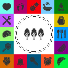 Obraz premium vector green forest illustration - vector tree